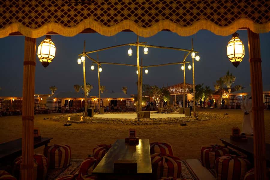 Dubai: Premium Safari, Camel Ride & Al Khayma Camp 3-Buffets - The evening program mixes tradition with stage entertainment