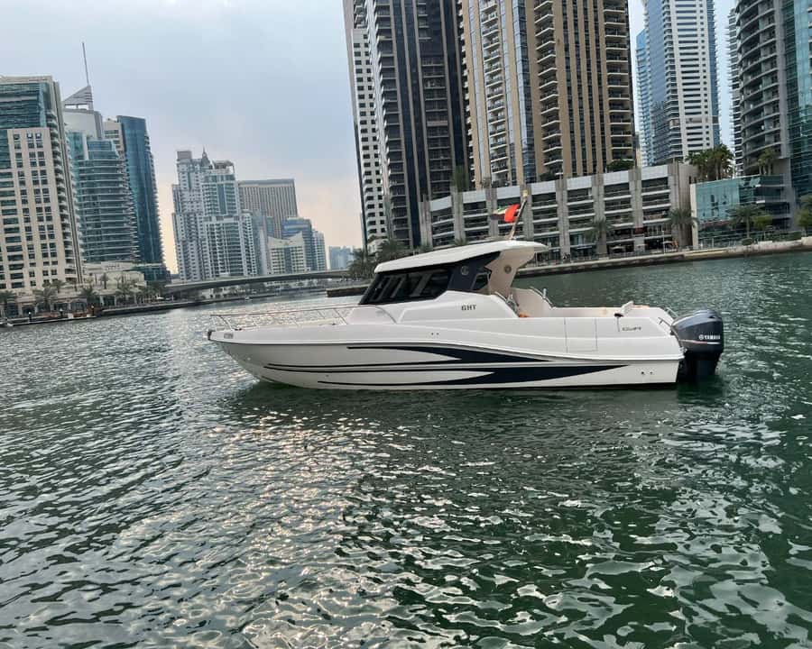 Dubai: Private Boat Cruise from Dubai Marina - Swimming, music, and the useful onboard extras