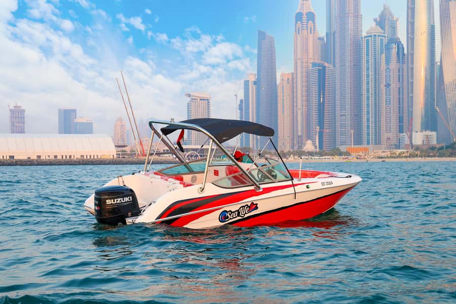 Dubai: Private Boat Tour - JBR/Burj Al Arab/Atlantis options - Dubai Marina: a slow first look