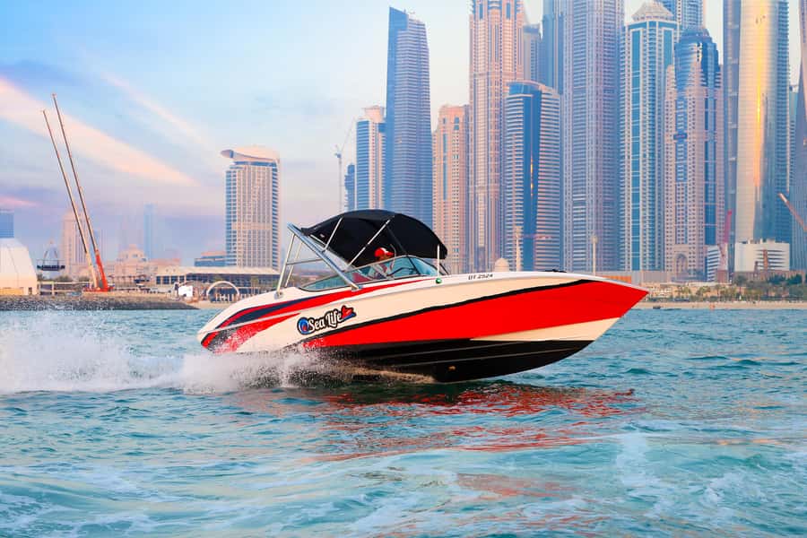 Dubai: Private Boat Tour - JBR/Burj Al Arab/Atlantis options - Atlantis and the far end of the route