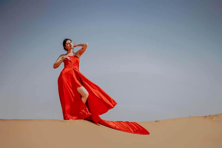 Dubai: Private Flying Dress Photography and Dune Drive Trip - Is $547 good value for two?