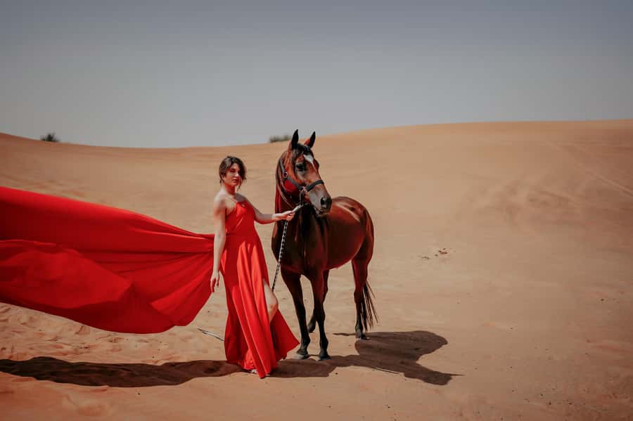 Dubai: Private Flying Dress Photography and Dune Drive Trip - The dune drive adds real adventure