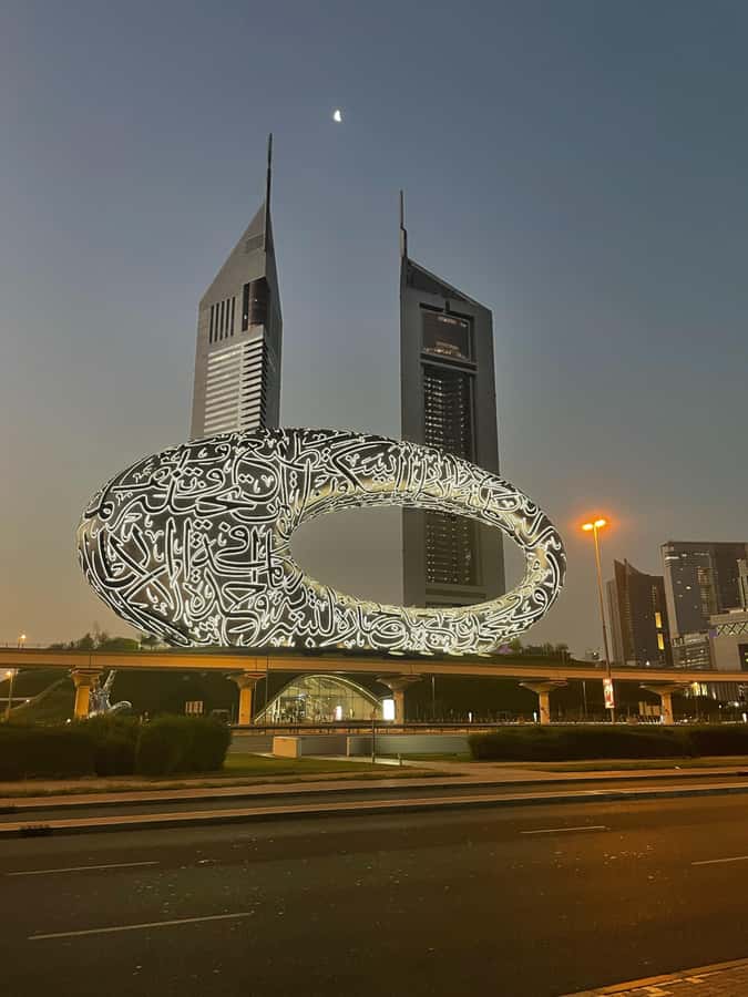Dubai:Private Frame Entry, Mosque, Souks, Tastings& transfer - Dubai Frame: the clearest view of the city’s contrast