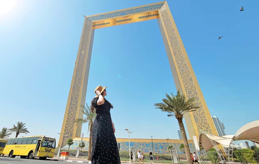 Dubai: Private Guided City Tour and Dubai Frame Entry Ticket - Jumeirah Mosque and Sheikh Zayed Road add useful contrast