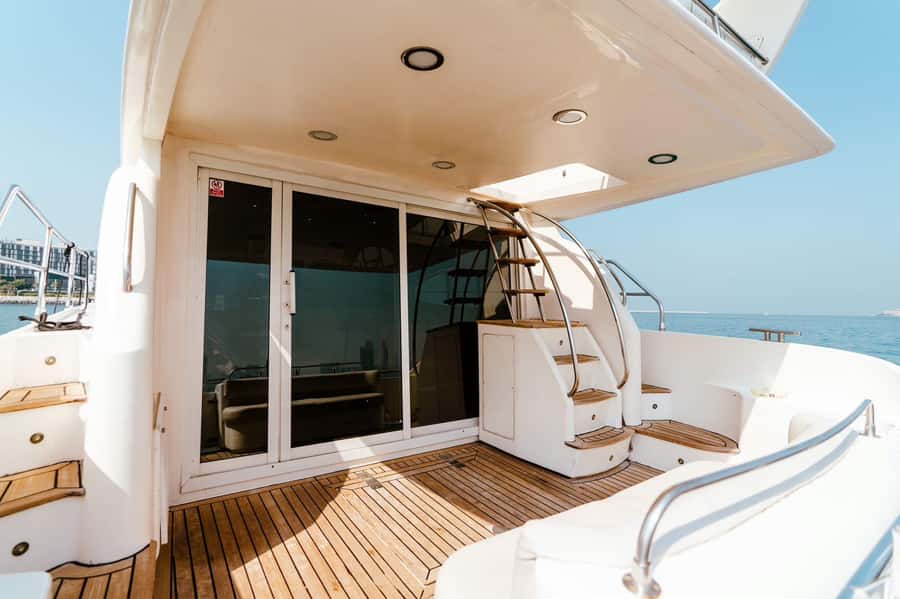 Dubai: Private Luxury Yacht Tour on a 50-Foot Yacht - BBQ, Drinks, and Your Own Onboard Meal