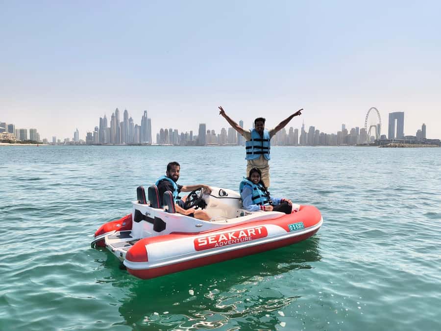 Dubai: Private Self-Drive SeaKart Jet Ski Boat Tour - Atlantis and The Royal Atlantis from the sea