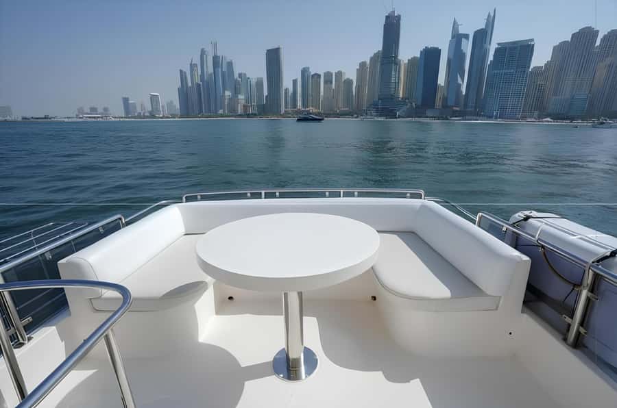 Dubai: Private Yacht Tour Experience with Soft Drinks - Burj Al Arab and the two-hour choice