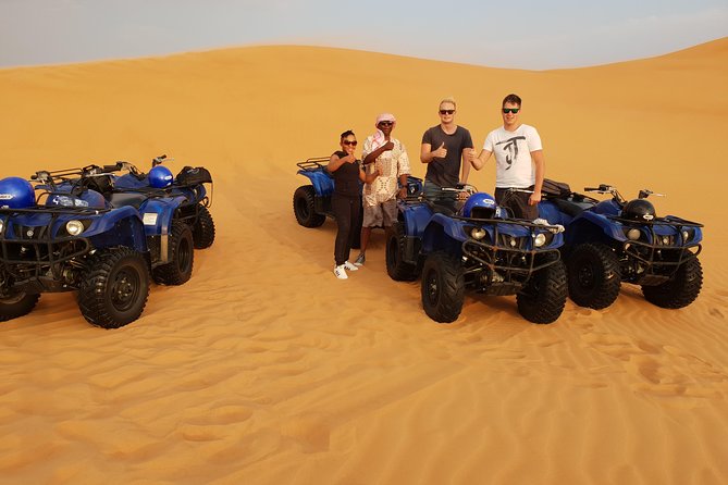Dubai: Quad Bike Safari, Camels, & Camp with BBQ Dinner - A full desert day from Dubai to Lahbab
