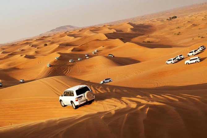 Dubai Red Dunes Desert Safari : Sandboarding, BBQ & Live Shows - Pickup from Dubai and the ride to Lahbab