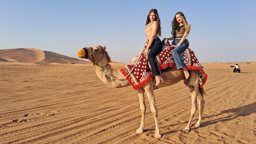 Dubai: Red Dunes Evening Quad Bike, Dune Blast with BBQ - Quad bikes across Lahbab’s red sand