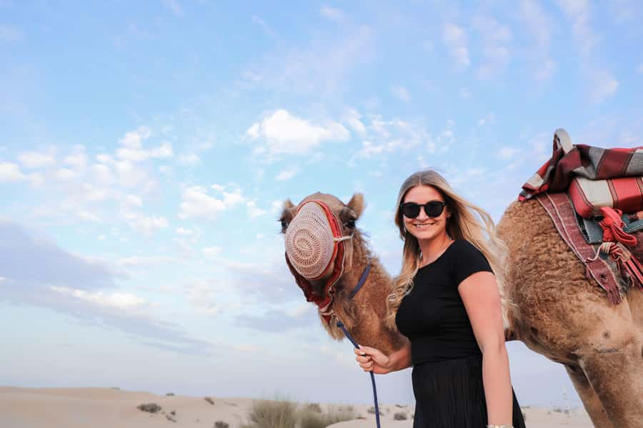 Dubai: Red Dunes Quad Bike, Dune Buggy, Camel & Refreshments - A short camel ride with a traditional feel
