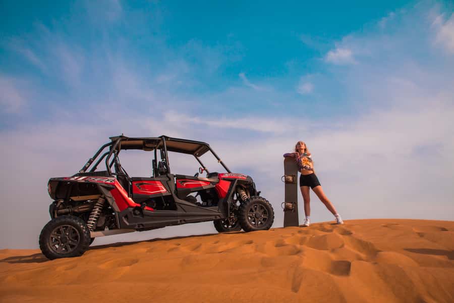 Dubai: Red Dunes Quad Bike, Dune Buggy, Camel & Refreshments - Starting with a drink and a safety briefing