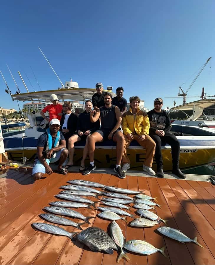 Dubai's BEST Fishing Charter – No Fish, No Pay! - The Captains and On-Deck Help