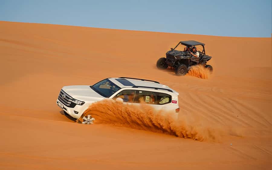 Dubai: Sandboarding, Camel Ride and Red Dune Bashing - Dune Bashing in a Fully Insured Land Cruiser