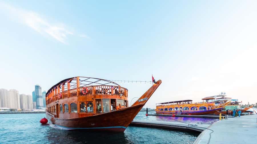 Dubai: Scenic Dhow Cruise with Buffet Dinner and Live Shows - Setting sail from Dubai Old Village