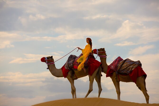 Dubai Self-drive Quad Bike, Sand Boarding, Camels & Refreshments - One hour on a self-drive quad bike