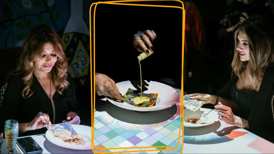 Dubai: Seven Paintings Immersive Dining Show Tickets - How the seven-course dinner unfolds