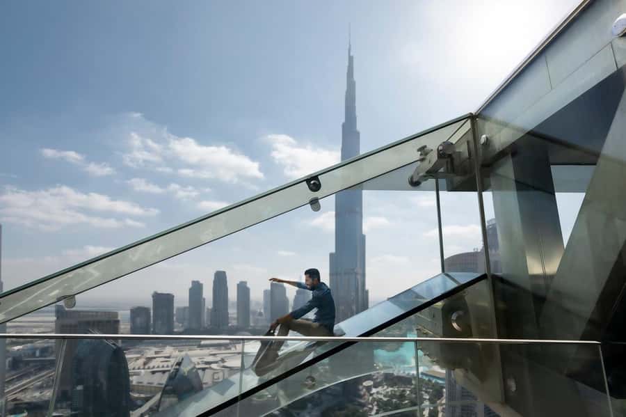 Dubai: Sky Views Observatory Ticket with Optional Extras - The 25-meter glass floor