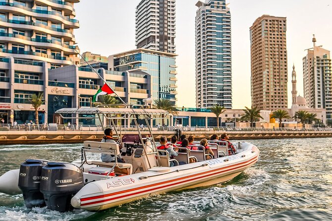 Dubai Speedboat Tour, Marina, Atlantis, Palm & Burj Al Arab - The Speed, Spray, and Comfort Level