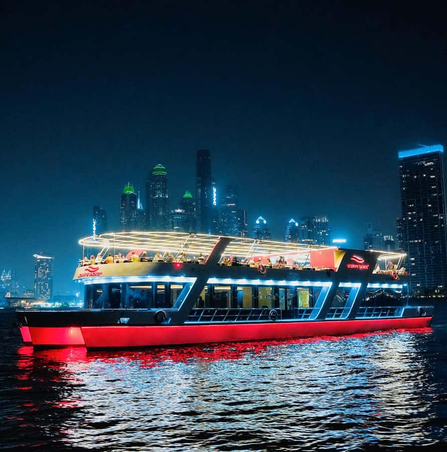 Dubai: Sunset or Dinner Cruise with Live Music & Open Bar - What the Dubai Marina cruise actually feels like