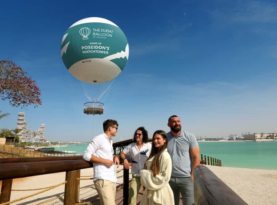 Dubai: The Dubai Balloon at Atlantis - What you can see from the basket