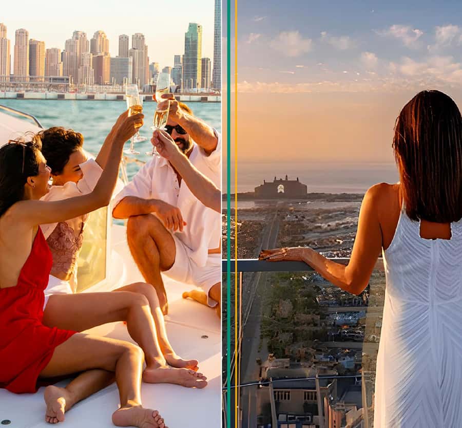Dubai: The View At The Palm Ticket & 1.5 Afternoon Yacht - Making the transfer to Dubai Harbour