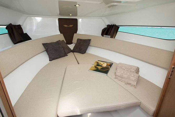 Dubai Yacht Sea escape Cruise, Swim, Tan & Sightsee! - Why Dubai looks better from a mini-yacht
