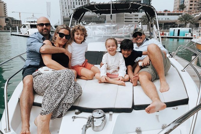 Dubai Yacht Sea escape Cruise, Swim, Tan & Sightsee! - Leaving from Marina Gate