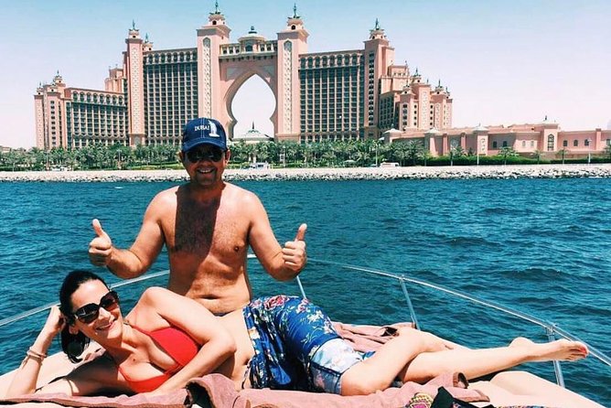 Dubai Yacht Sea escape Cruise, Swim, Tan & Sightsee! - The Marina and JBR views