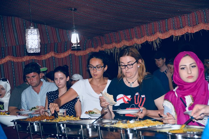 Evening Desert Safari Abu Dhabi with Hot BBQ Dinner - Arabic coffee, dates, and a hot BBQ dinner