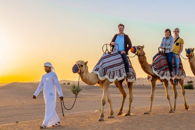 Evening Desert Safari Dubai with Camel Riding & BBQ Buffet Dinner - The short camel ride and camp arrival
