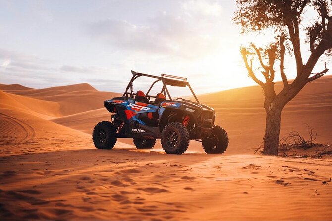 Evening Dubai Desert Safari, Red Sand, Premium camp shows & Diner - Fire, Tanura, and belly dance shows