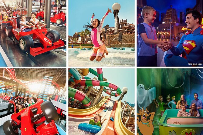 Ferrari World Abu Dhabi Admission Tickets (optional) - Formula Rossa and Flying Aces