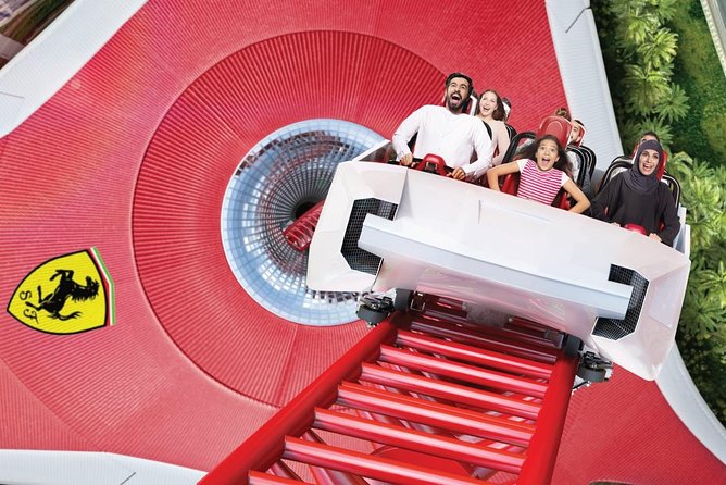 Ferrari World Entrance ticket - Getting to Yas Island and entering the park