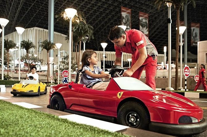 Ferrari World Entry Tickets from Dubai with Transfers from hotel - Entering Ferrari World under the giant red roof