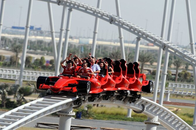 Ferrari world & Warner bros. parks with transfer from Dubai - One Yas Island day, two very different parks