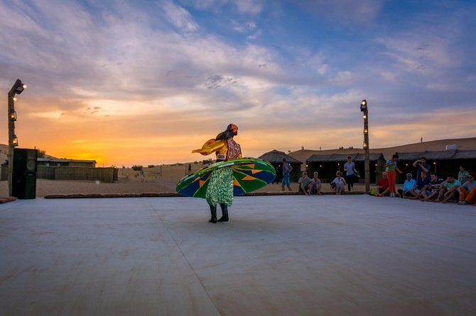 Half-Day Dubai Desert Safari With 7 Live Shows and BBQ Dinner - Sunset brings the best desert views