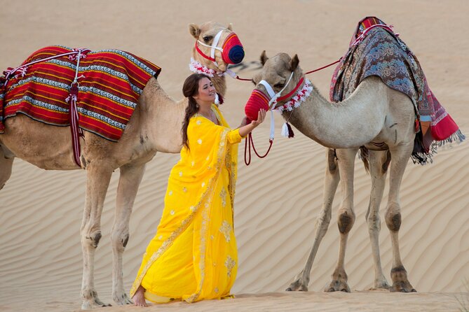 High Red Dunes with Camel Ride, Sandboarding, Falcon Show and VIP BBQ Dinner - BBQ dinner and the evening shows