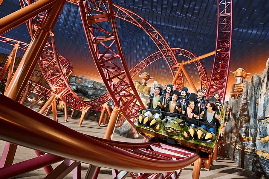 IMG Worlds of Adventure Entry Ticket with Hotel Transfers - Entering the park and planning your first hour