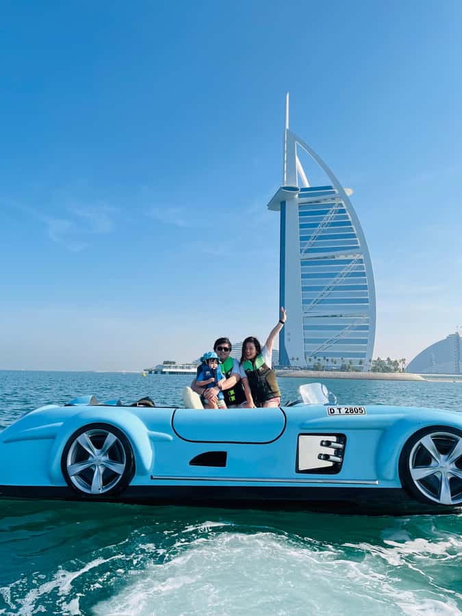 Jet Car: Squad Goals, 4 Seats. 1 Epic Ride Dubai - Marina, JBR, Palm Jumeirah, and Atlantis