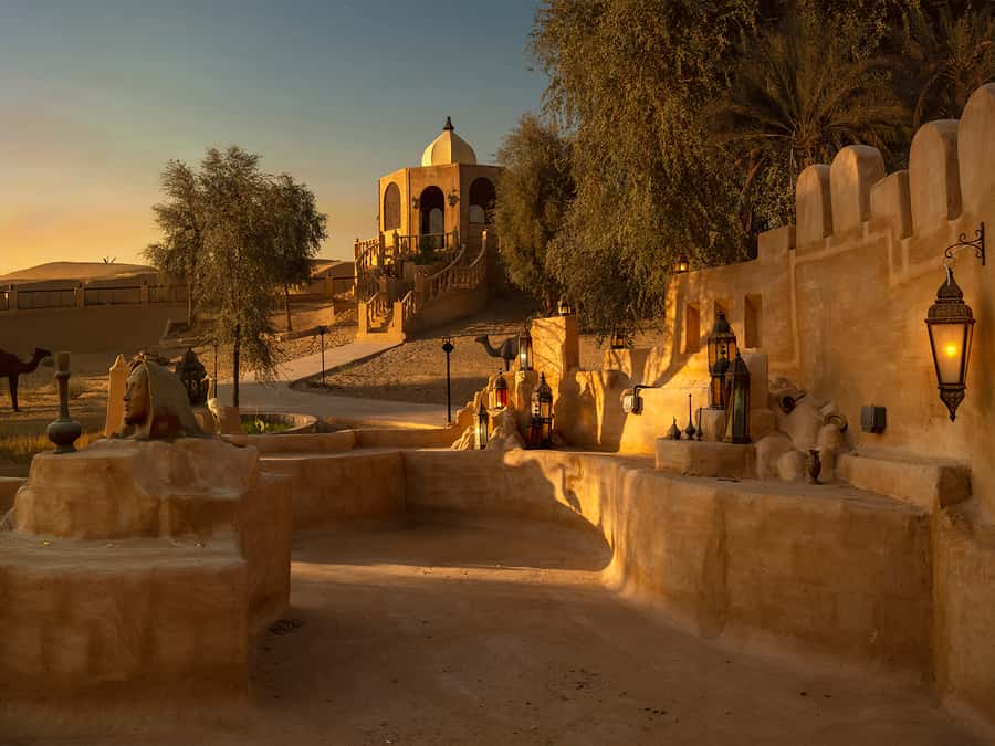 Luxury Dubai Desert Safari, BBQ, Camel Ride, Quad Bike, Show - Arriving at Al Sahra Desert Fortress