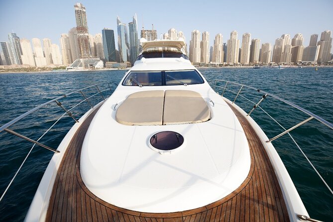 Luxury Yacht Private Rental from Dubai Marina - A Lagoon Swim on the Four-Hour Cruise