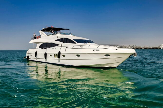 Majesty 77ft Diamond Dust — Dubai's best yacht rental - Key points to know before booking