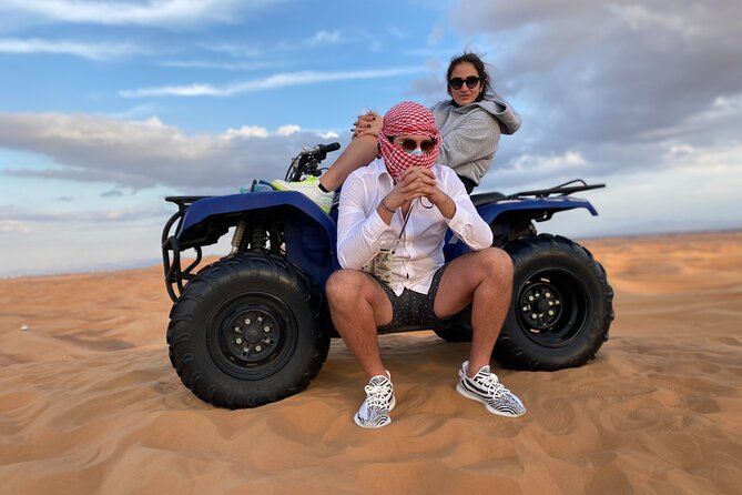 Morning Desert Safari, Quad Bike, Sandboard and Camel Ride - Who will enjoy this morning most