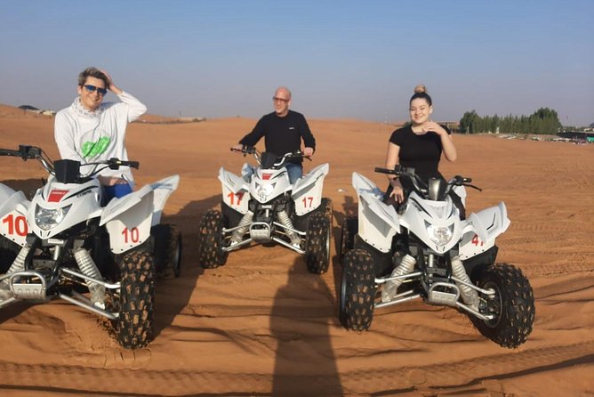 Morning Desert Safari With Quad Bike - Sandboarding, camels, and photo stops
