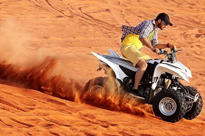 Morning Red Dunes Desert by Quad Bike, Dune Bashing, Camel Ride & Sandboarding - Why Lahbab makes this morning different