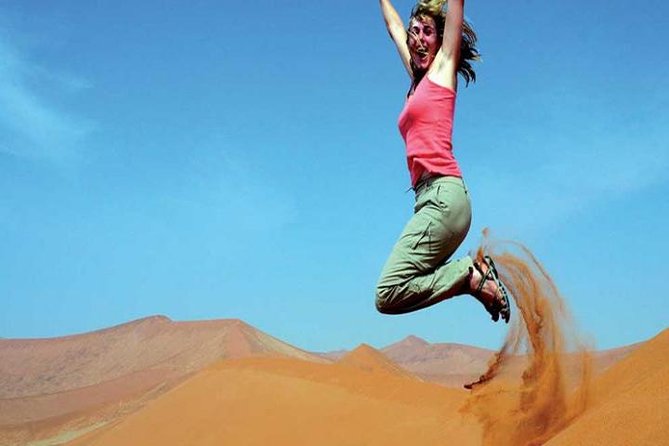 Morning Red Dunes Safari: Camel Ride & Sandboarding Adventure - The photo stop and desert views