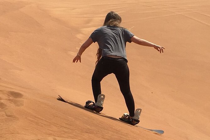 Morning Red Dunes with Camel Ride, Sandboarding and Refreshments - Arabic coffee, dates, and lukaymat