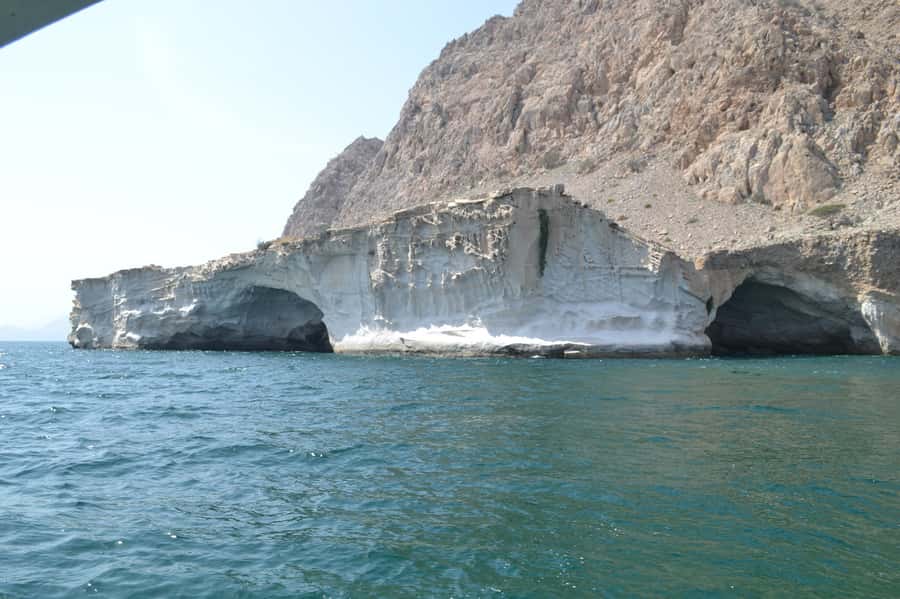 Mystic Musandam Full-Day Sea Safari - Zeke and the white mountain coast are the visual reward