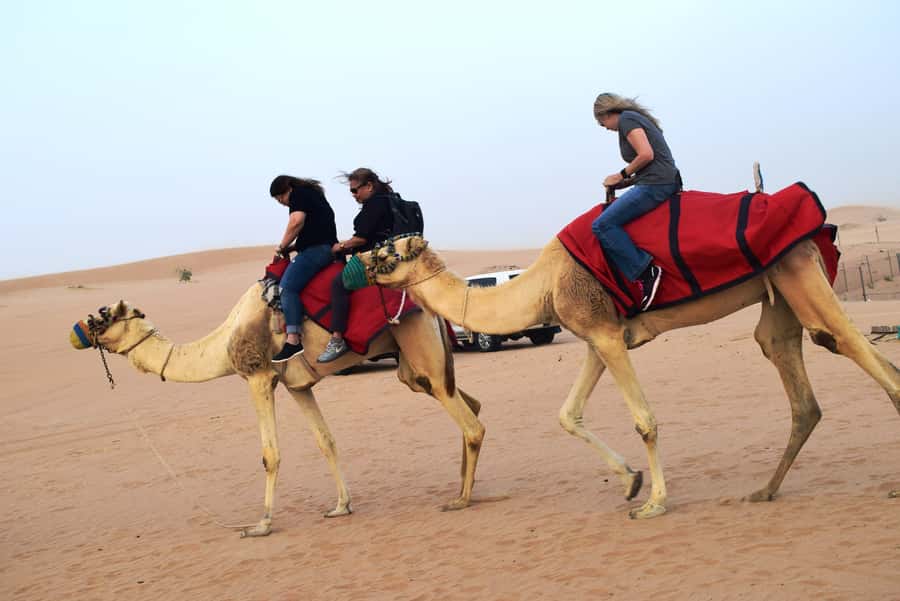 Overnight Dubai Desert Safari with BBQ Dinner - Lahbab dunes and the 4WD ride